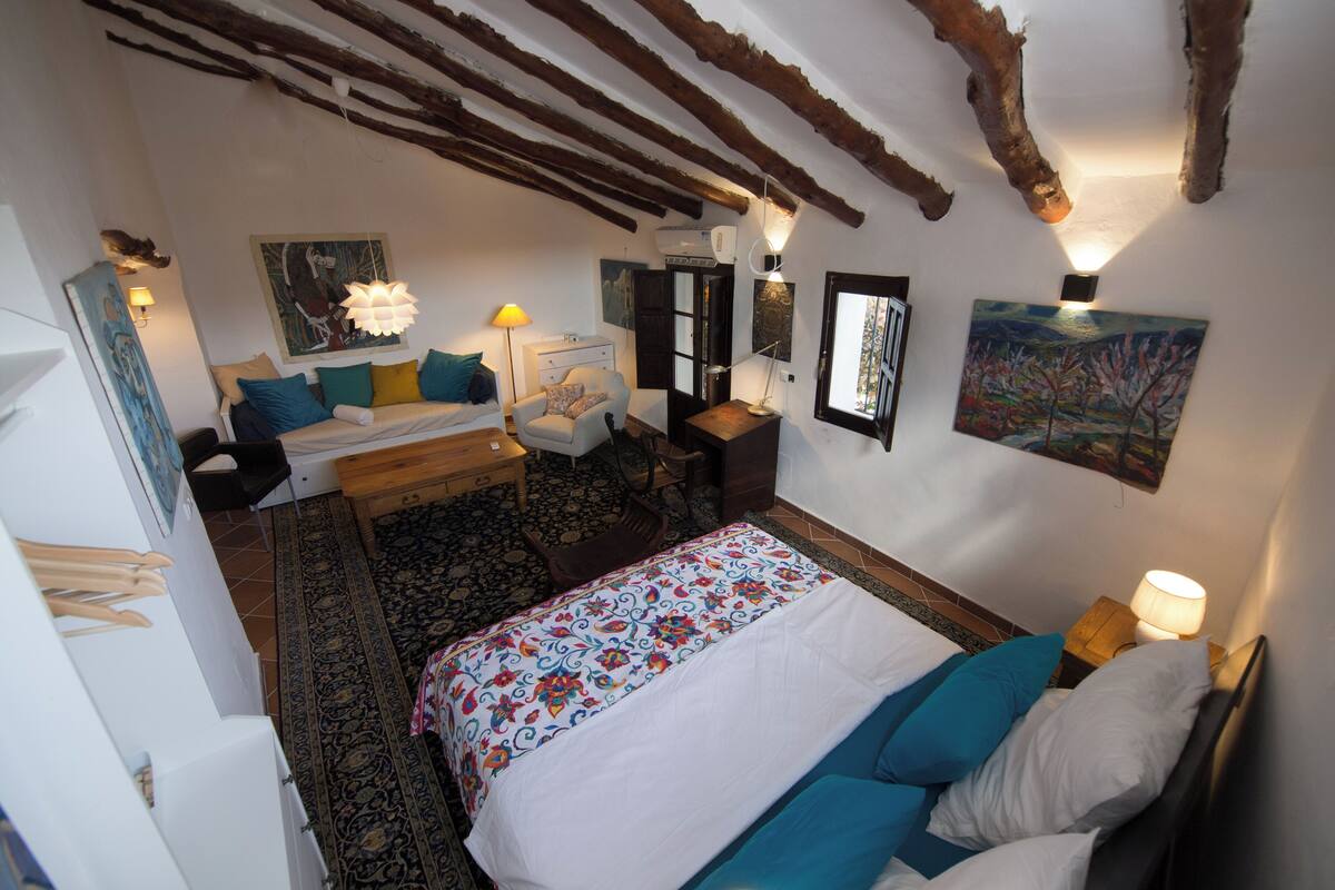 Svit Comfort - balkong - havsutsikt | Värdeförvaringsskåp på rummet och mörkläggningsgardiner