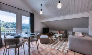 Living area - Apartment in Saint-gervais Near Cable Car (Saint-Gervais-les-Bains)