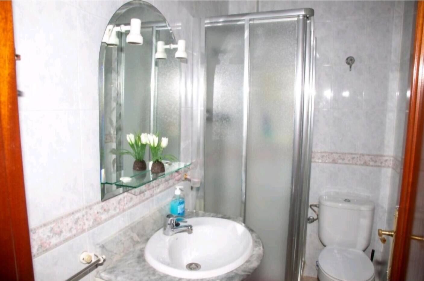 Ducha, secador de pelo, bidet, toallas