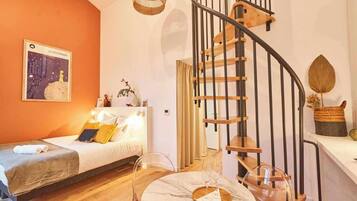 Dúplex familiar, vista a la ciudad | Área de sala de estar