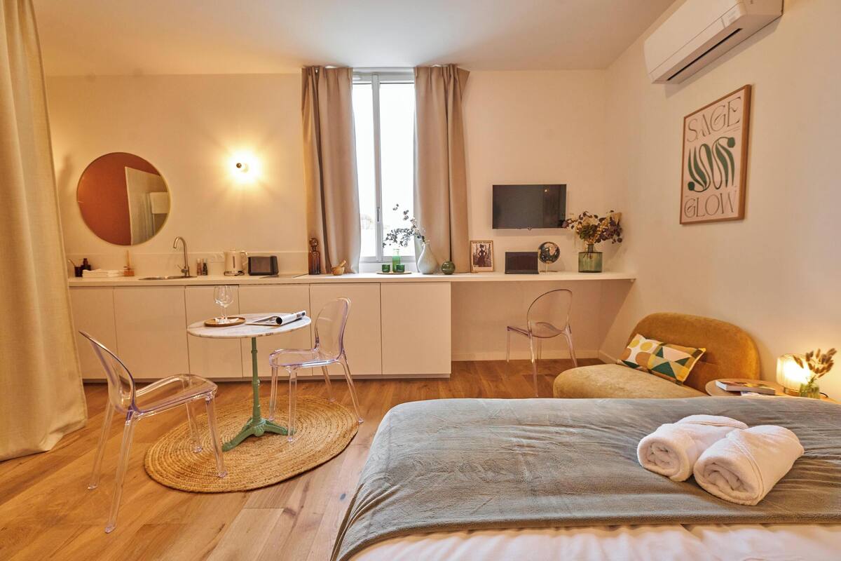 Apartment, Blick auf den Innenhof