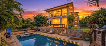 Kai Lani Ocean View Villa • Pool, Tiki Bar & AC