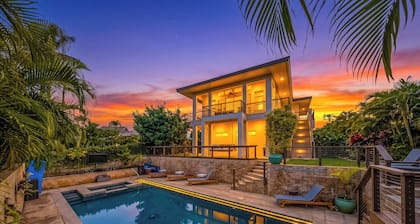 Kai Lani Ocean View Villa • Pool, Tiki Bar & AC