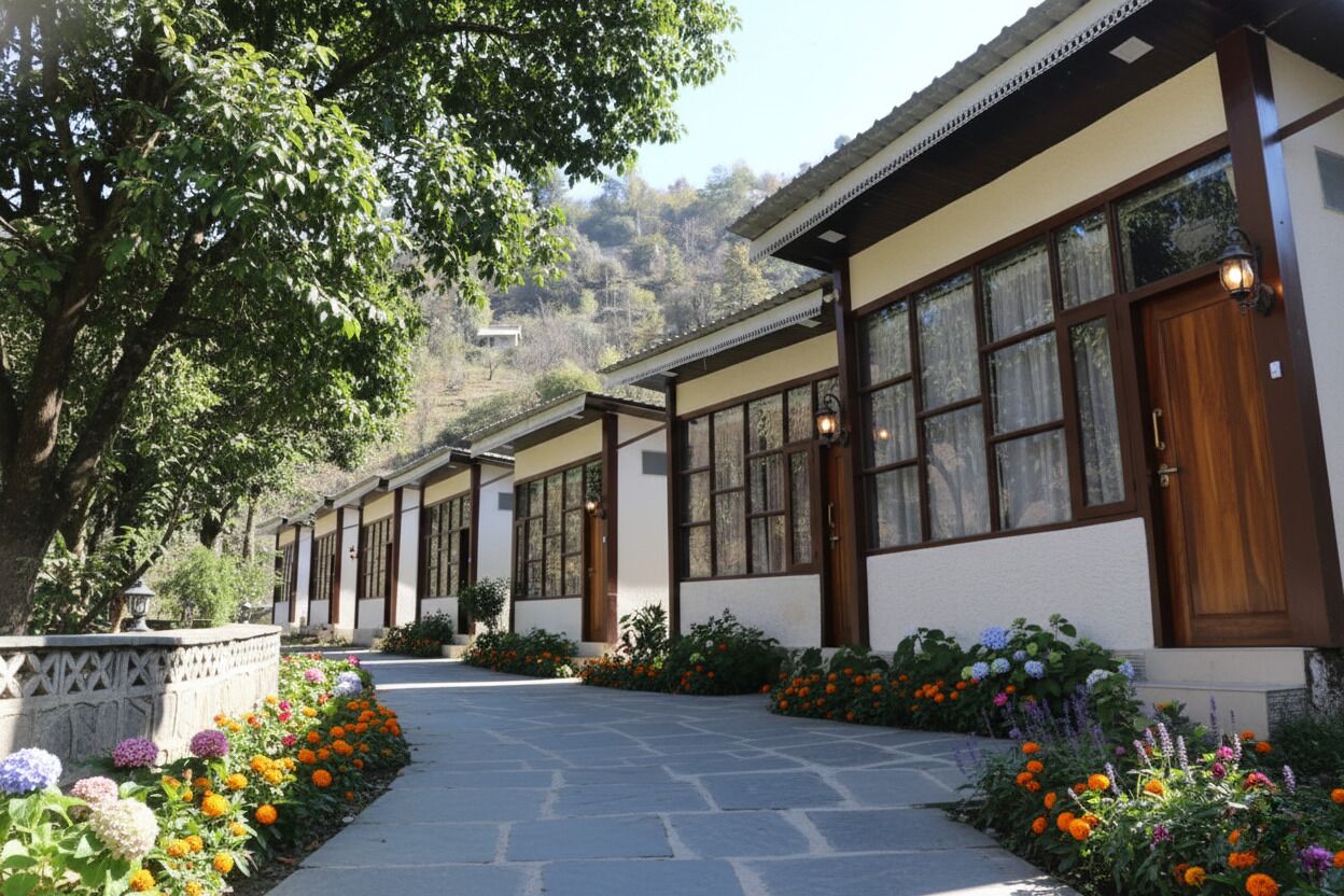 Fassade der Unterkunft – Abend/Nacht