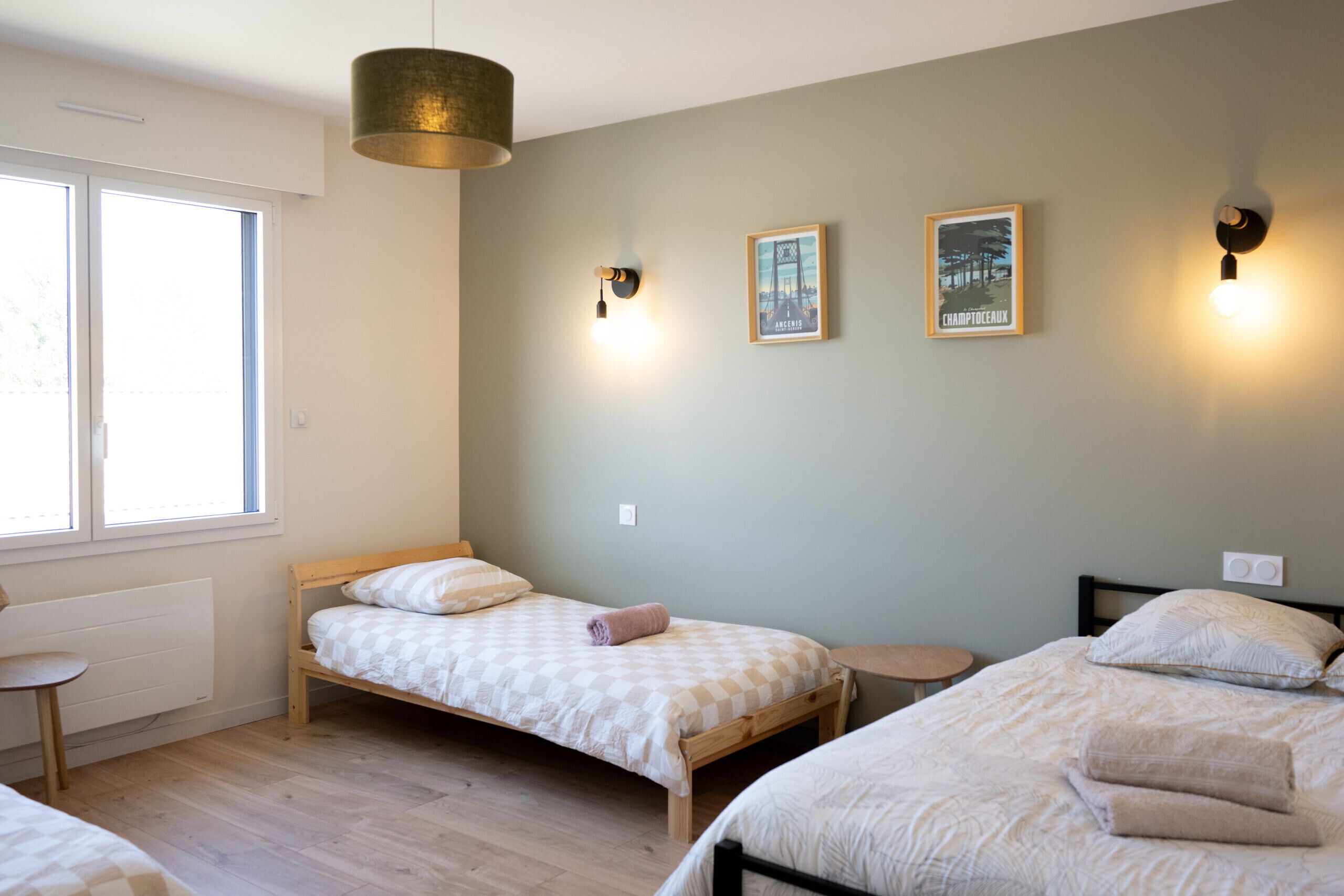 3 chambres, fer et planche à repasser, Wi-Fi gratuit, draps fournis