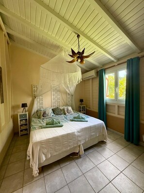 2 bedrooms, iron/ironing board, travel cot, free WiFi - Villa Ti Gîte 3*** Bougainvillier (Le Marin)