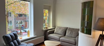 Charming downtown townhouse with roof terrace and stained glass windows
