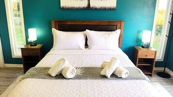 4 soveværelser, skrivebord, strygejern/strygebræt, gratis Wi-Fi