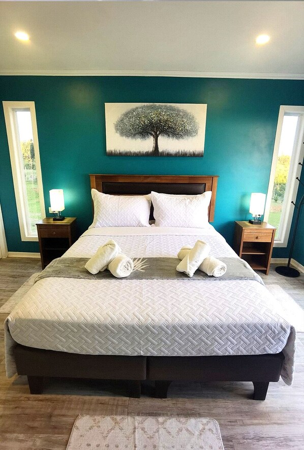 4 habitaciones, escritorio, tabla de planchar con plancha y wifi gratis