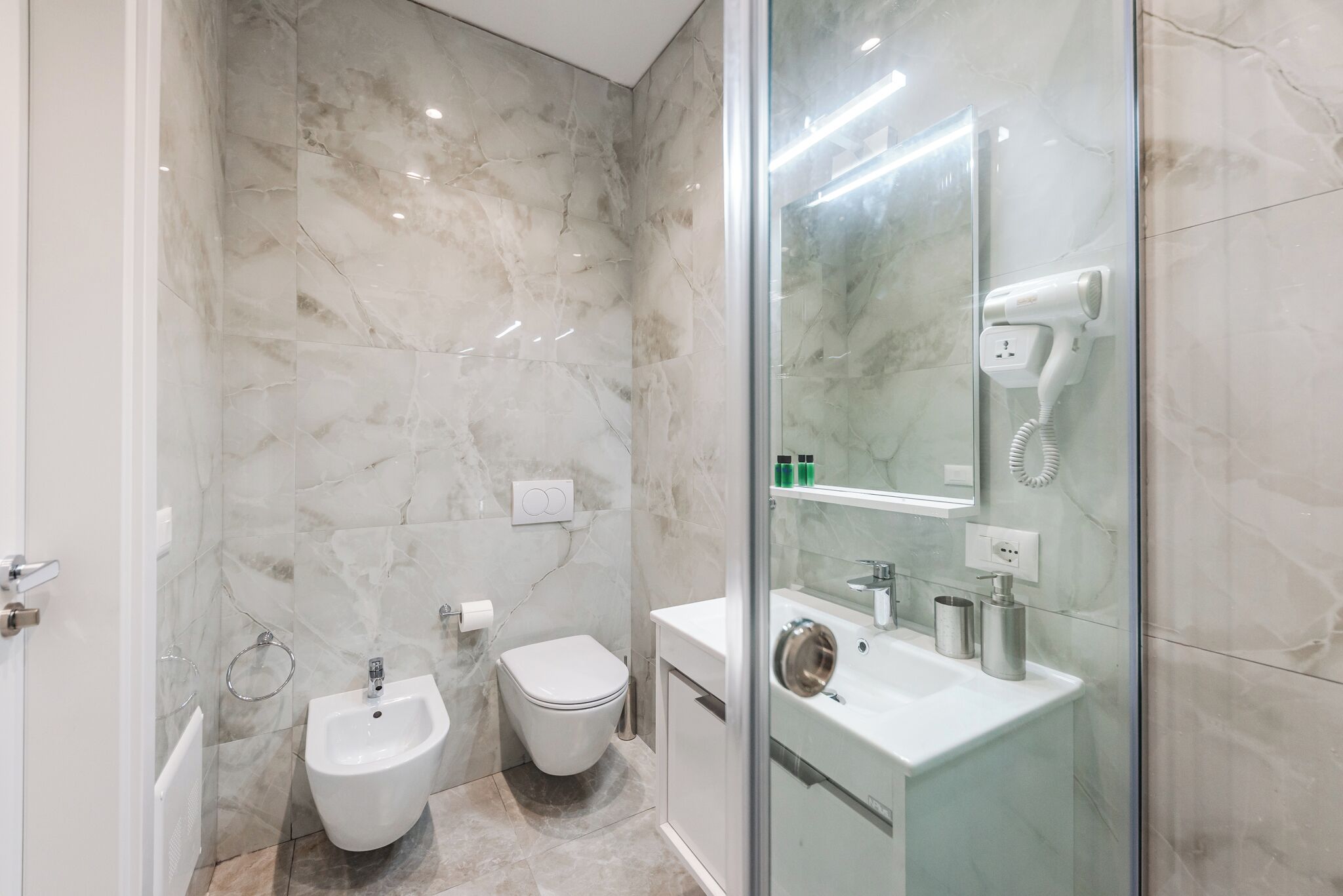 Chambre Double Deluxe, balcon, vue mer | Salle de bain