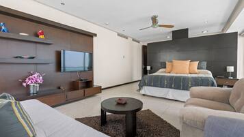 Luxury Apartment, Multiple Beds, Balcony, Sea View | View from room