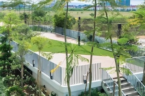 Blick von der Unterkunft