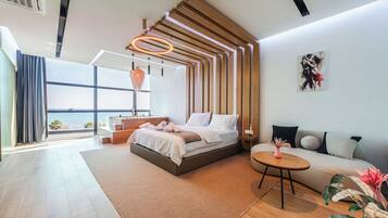 Superior Suite, Sea View | Iron/ironing board, free WiFi