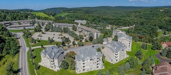 Mountain-View 2BR Stay | Ski-In + Courts & Shuttle