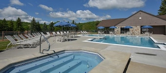 Rustic Luxe 4BR Condo | Fireplace, Deck + Pools