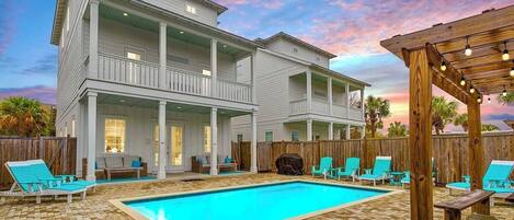 A heated pool