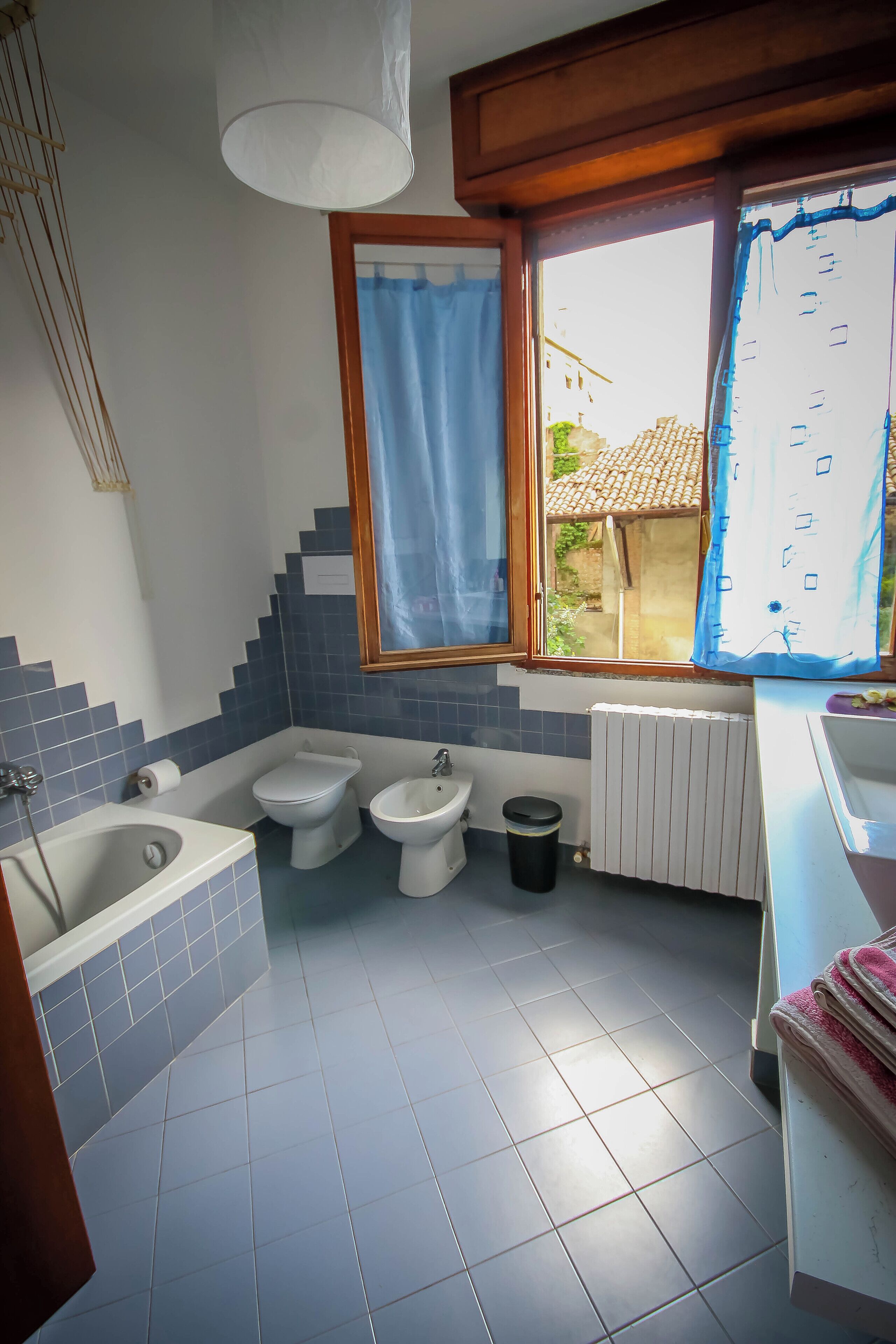 Haartrockner, Bidet, Handtücher, Seife