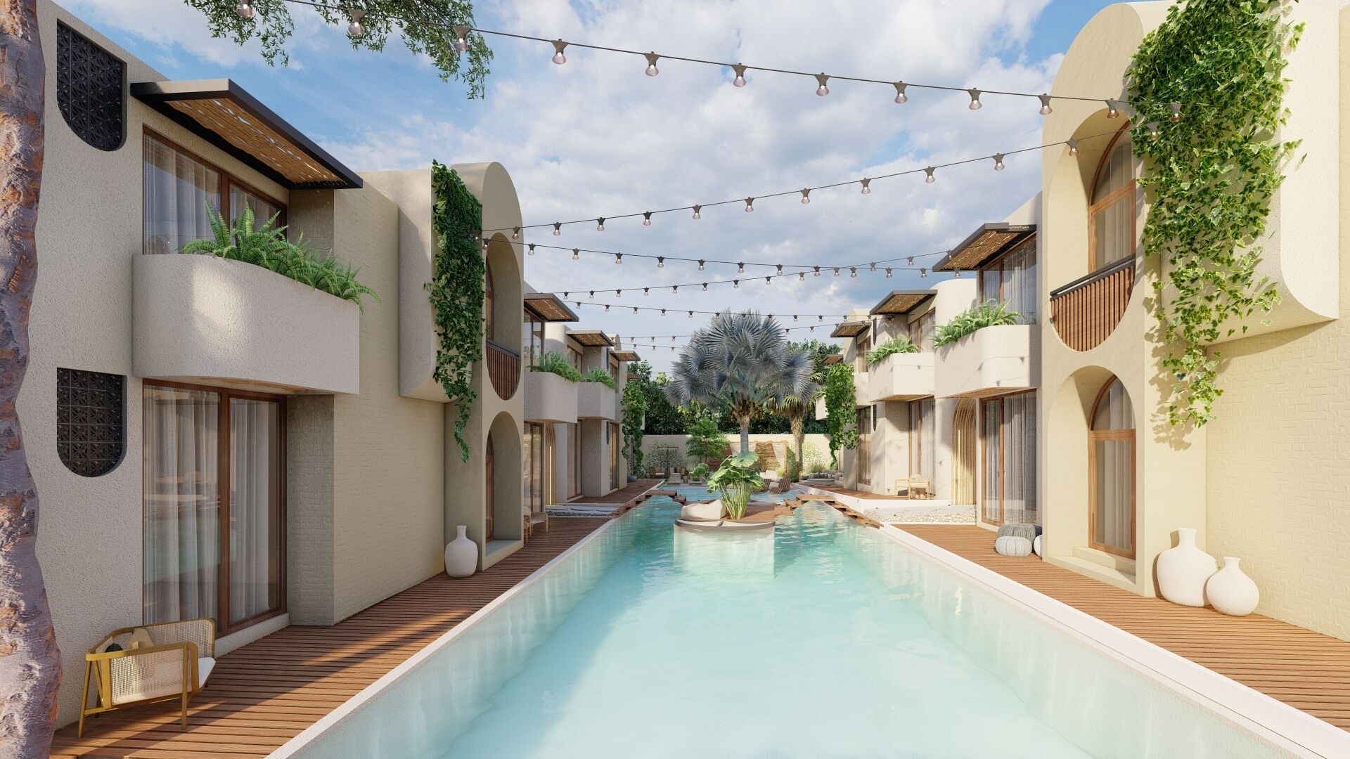 Alberca al aire libre 