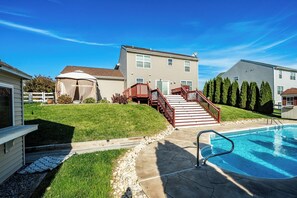 Een verwarmd zwembad