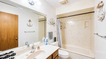 Hair dryer, towels
