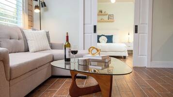 Iron/ironing board, travel crib, WiFi, bed sheets