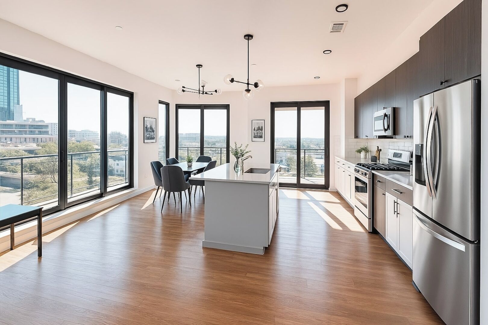 Kylskåp, mikrovågsugn, ugn och spishäll