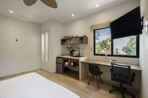 1 غرفة نوم ومكواة/لوح كي وواي فاي وملاءات أسرّة