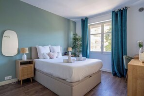 1 bedroom, Internet, bed sheets - L'Écrin de douceur avec 2 terrasses (Cannes)
