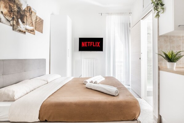 1 Schlafzimmer, Bügeleisen/Bügelbrett, kostenloses WLAN, Bettwäsche