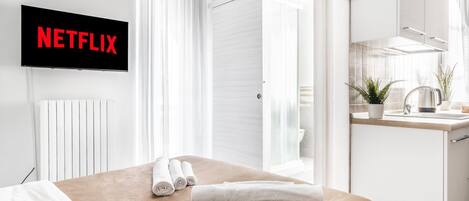 1 bedroom, iron/ironing board, free WiFi, bed sheets