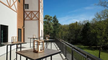 Outdoor banquet area