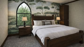 Caja de seguridad en la habitación y cortinas blackout