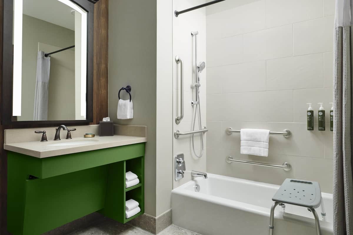 In-room safe, desk, blackout curtains, iron/ironing board