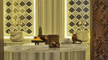 Sauna, steam room, Turkish bath, aromatherapy, body wraps, reflexology