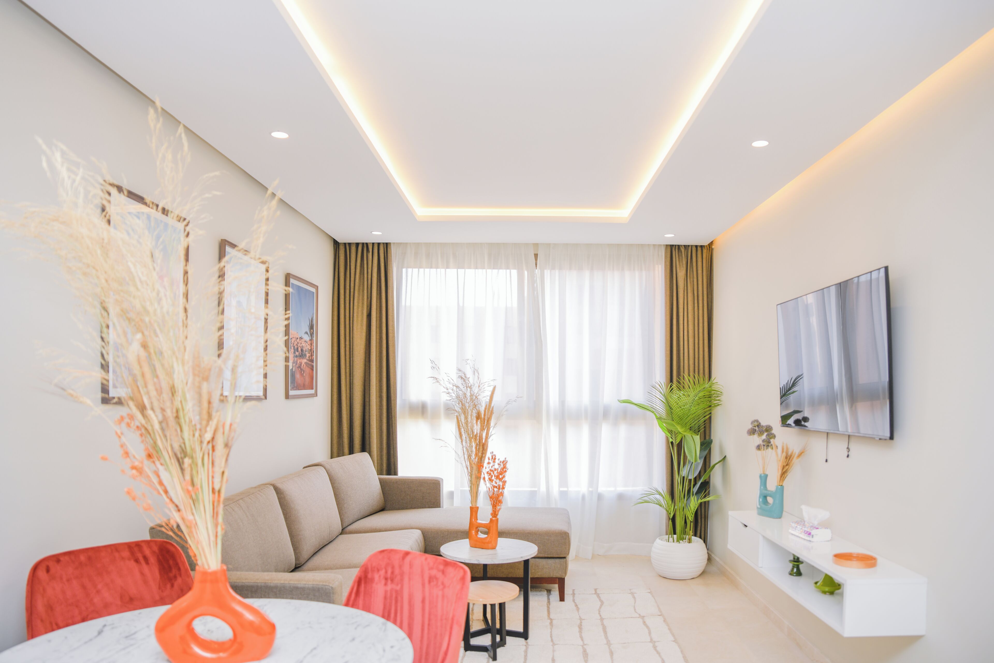 Deluxe Apartment, 2 Bedrooms | Living area