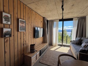 Living area - Calido departamento con vista al Nahuel Huapi en Bariloche (San Carlos de Bariloche)