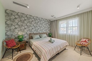 Room - The Strand apartment 1A, 5 guests with pool and beach (Willemstad)