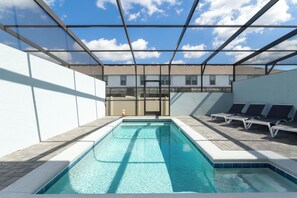 Outdoor pool - Ideal Family 5BR Villa in Windsor at Westside Resort ● Private Pool, BBQ & more! (Kissimmee)