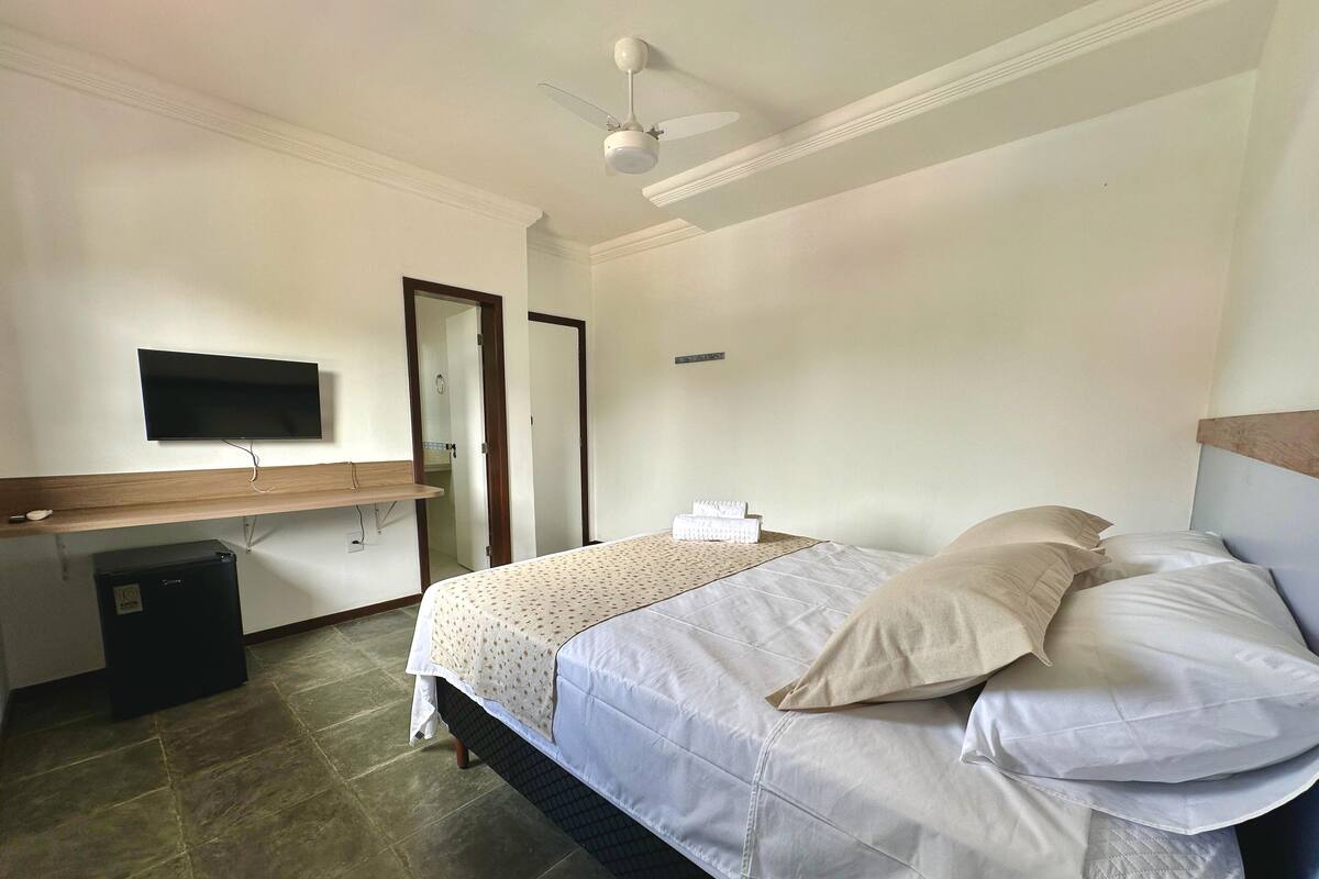 Classic Double Room, Multiple Beds, City View | Minibar, laptop workspace, free WiFi