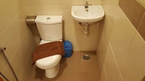 Free toiletries, hair dryer, slippers, towels