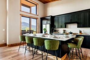 Fridge, microwave, oven, stovetop - Luxury Cabin • Stunning Views • Hot Tub • Theater • Game Room • Kids Play Zone (Sevierville)