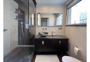 Shower, hair dryer, towels, soap - Living room+bedroom+bathroom: private (Paris)