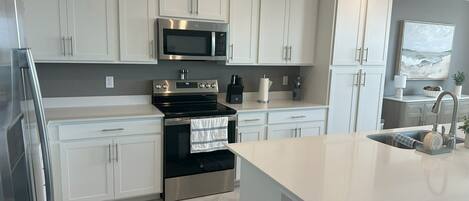 Microwave, oven, stovetop, dishwasher