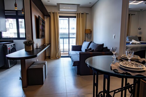 Flat Portal Vinhedo - air conditioning/pool/garage/gym