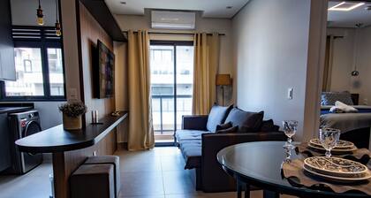 Flat Portal Vinhedo - air conditioning/pool/garage/gym