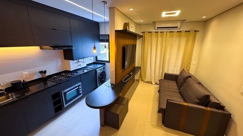 Flat Portal Vinhedo - air conditioning/pool/garage/gym