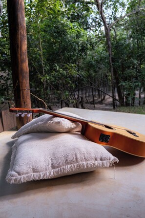 Bungalow familiar, cocina, vistas al jardín | Terraza o patio