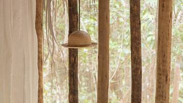 Kabin Comfort, kamar mandi pribadi, pemandangan kebun | Meja kerja dan ruang kerja ramah laptop