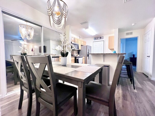Dining - “Quiet Ground‑Floor 2BR/2BA • Pool • No Resort Fees” (Panama City Beach)
