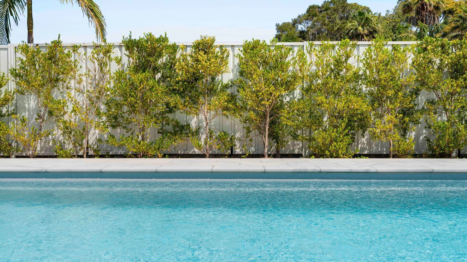 Een verwarmd zwembad